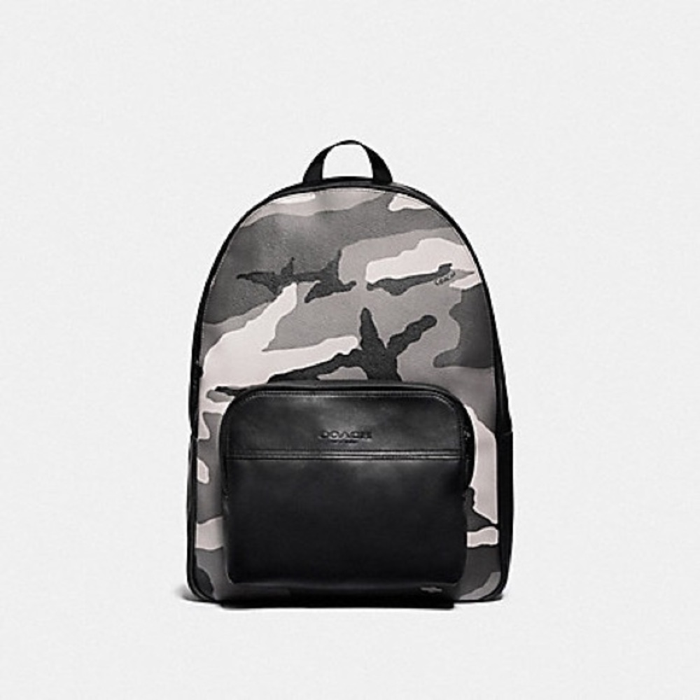 COACH Men HOUSTON BACKPACK WITH CAMO PRINT